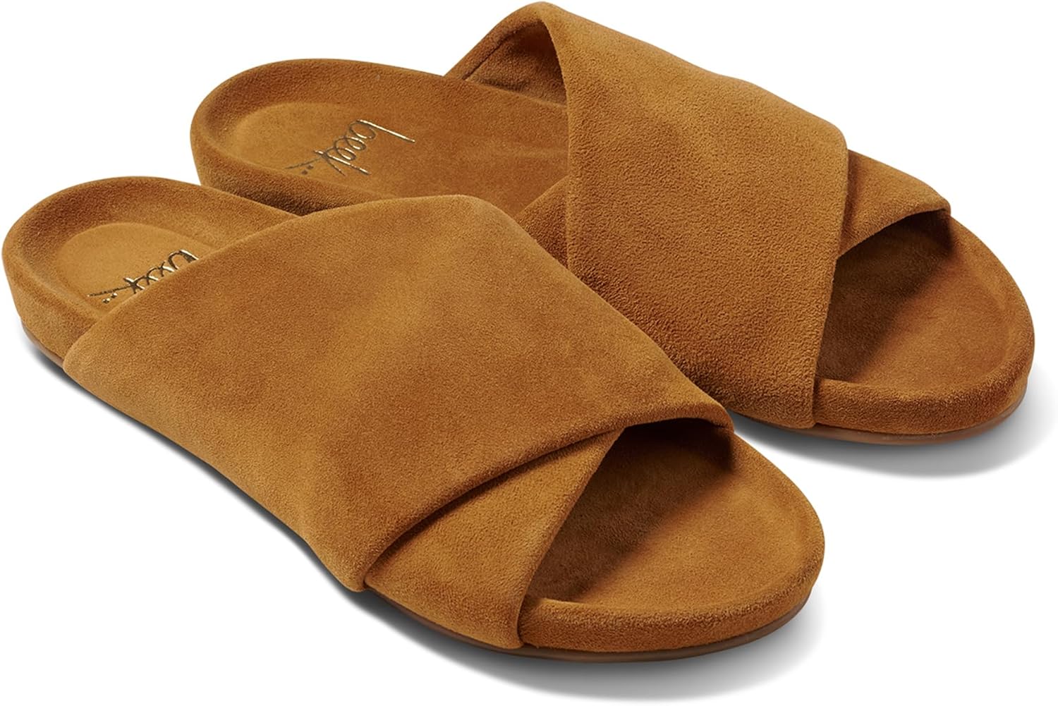 beek Kea Suede Slide Sandal for Women, Slip-On Design, Features Suede-Wrapped Memory Foam Upper & Sole with Molded Arch
