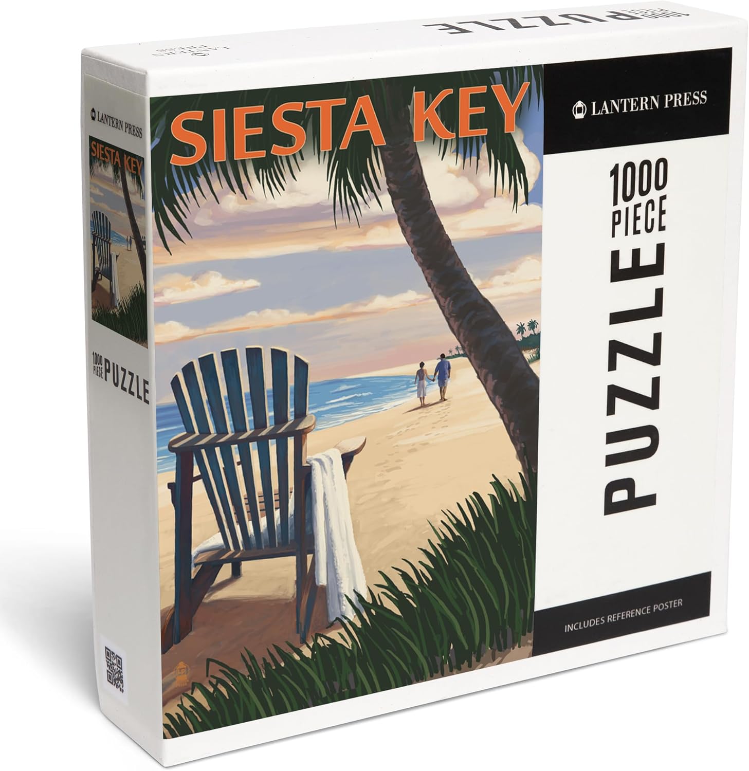 Siesta Key, Florida, Adirondack Chair on the Beach (1000 Piece Puzzle, Challenging Jigsaw Puzzle for Adults, Made in USA)