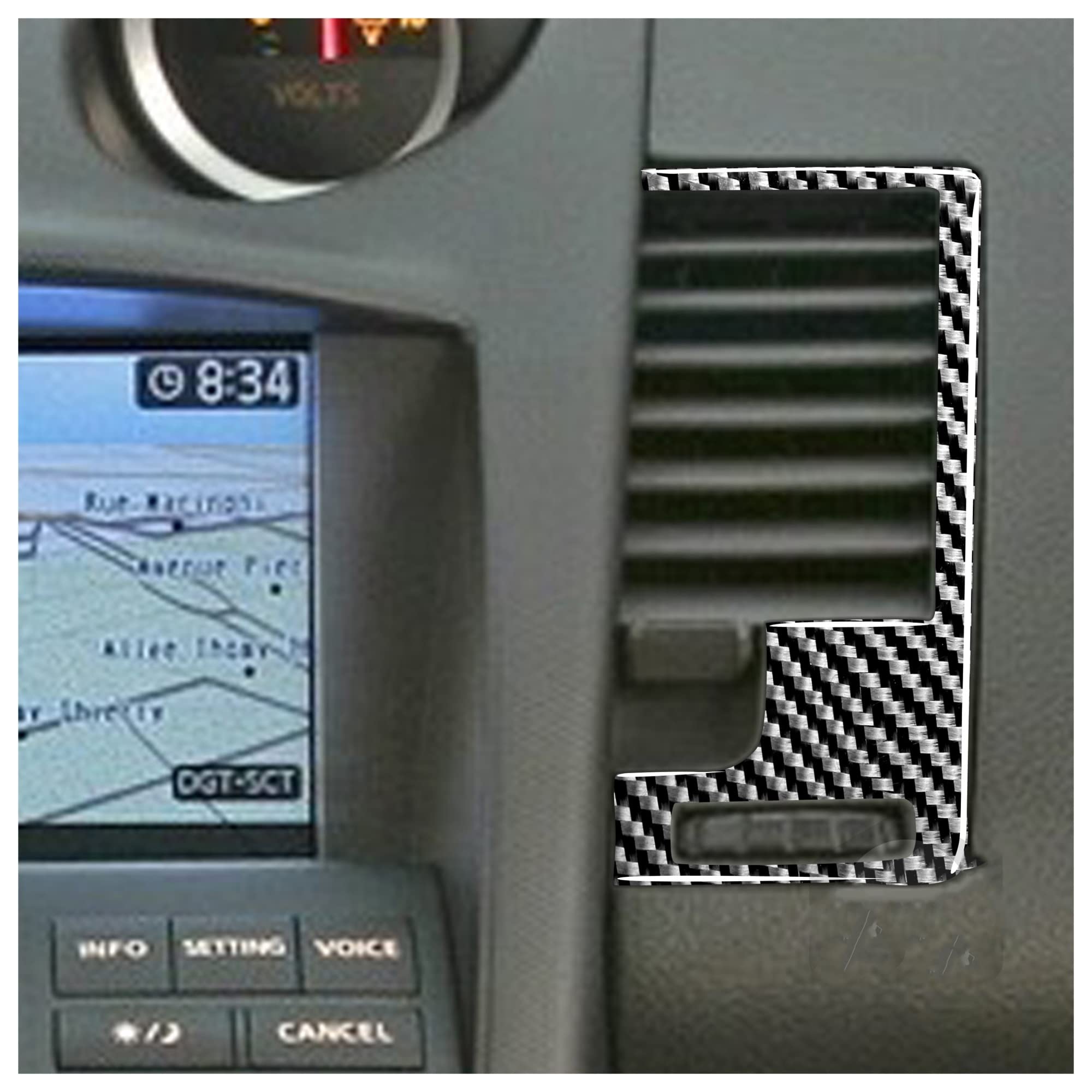 Pasuje do Nissan 350Z 2003-2009 z włókna węglowego centralna klimatyzacja samochodowa odpowietrznik wylotowy dekoracyjna osłona wykończenia Auto akcesoria do wykończenia straż zestawy naklejek