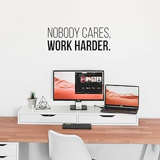 Vinyl Wall Art Decal - Nobody Cares Work Harder - 11