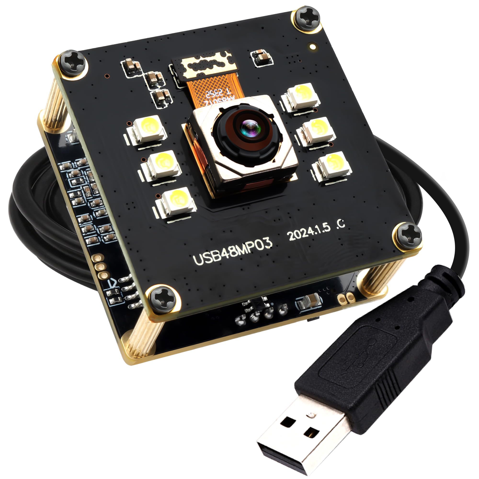 ELP 48MP Autofocus USB Camera with Day & Night Vision - Webcam for Computer & Laser Engraver - Fast Focus - UVC USB2.0