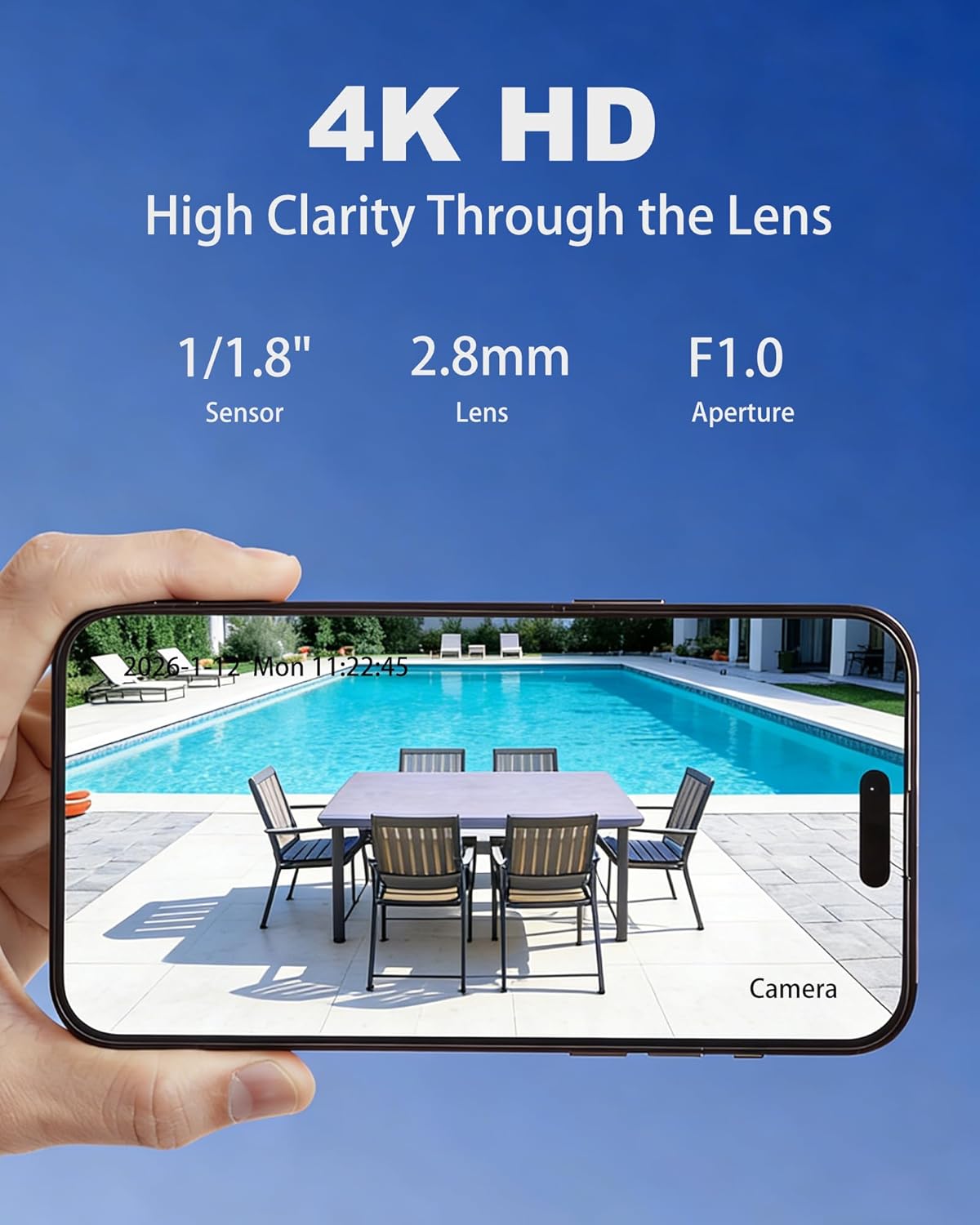 DS-2CD2387G2H-LISU/SL 4K 8MP Hik Color Vu PoE IP Turret Camera, Smart Hybrid Light, 98ft IR/Colorful Night Vision, IP67 Waterproof, 2.8mm Lens, 24/7 Recording, Compatible with Hik Connect
