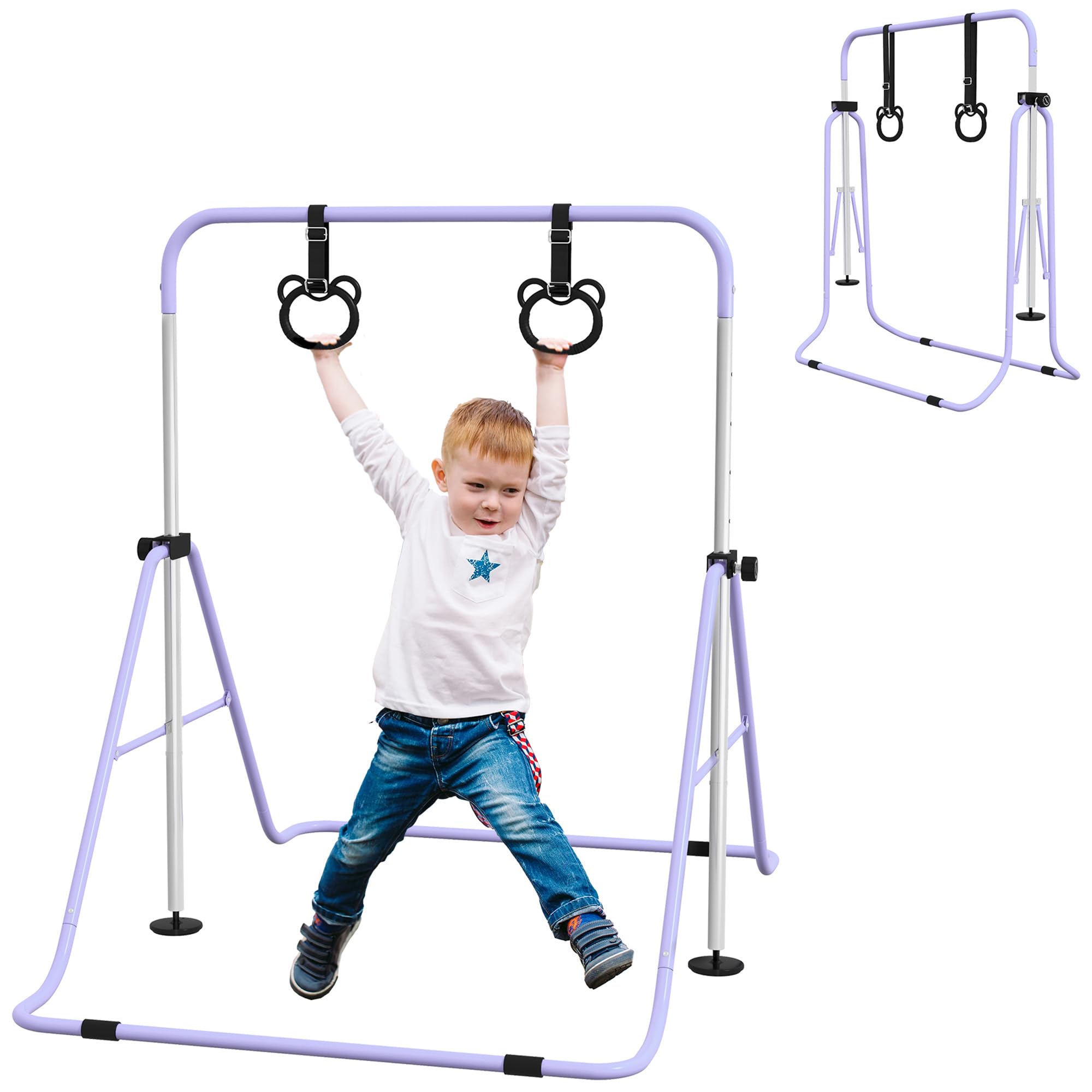 Tommy Toys Kids Gymnastics Bar - Purple - Small