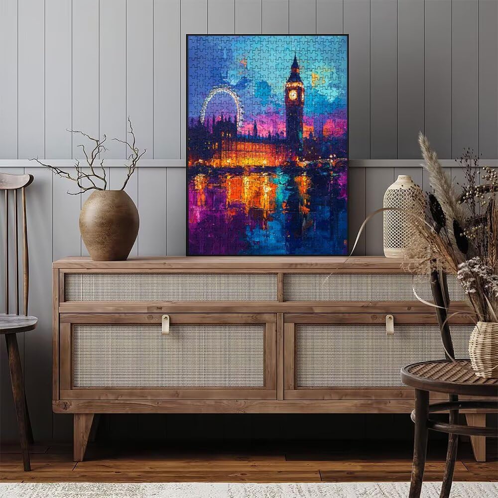 Puzzle 4000 sztuk, diabelski młyn Big Ben dla dorosłych 4000, drewniane puzzle, klasyczne gry edukacyjne, niemożliwe wyzwanie, rodzina gier, kreatywny prezent DX0YL1-708