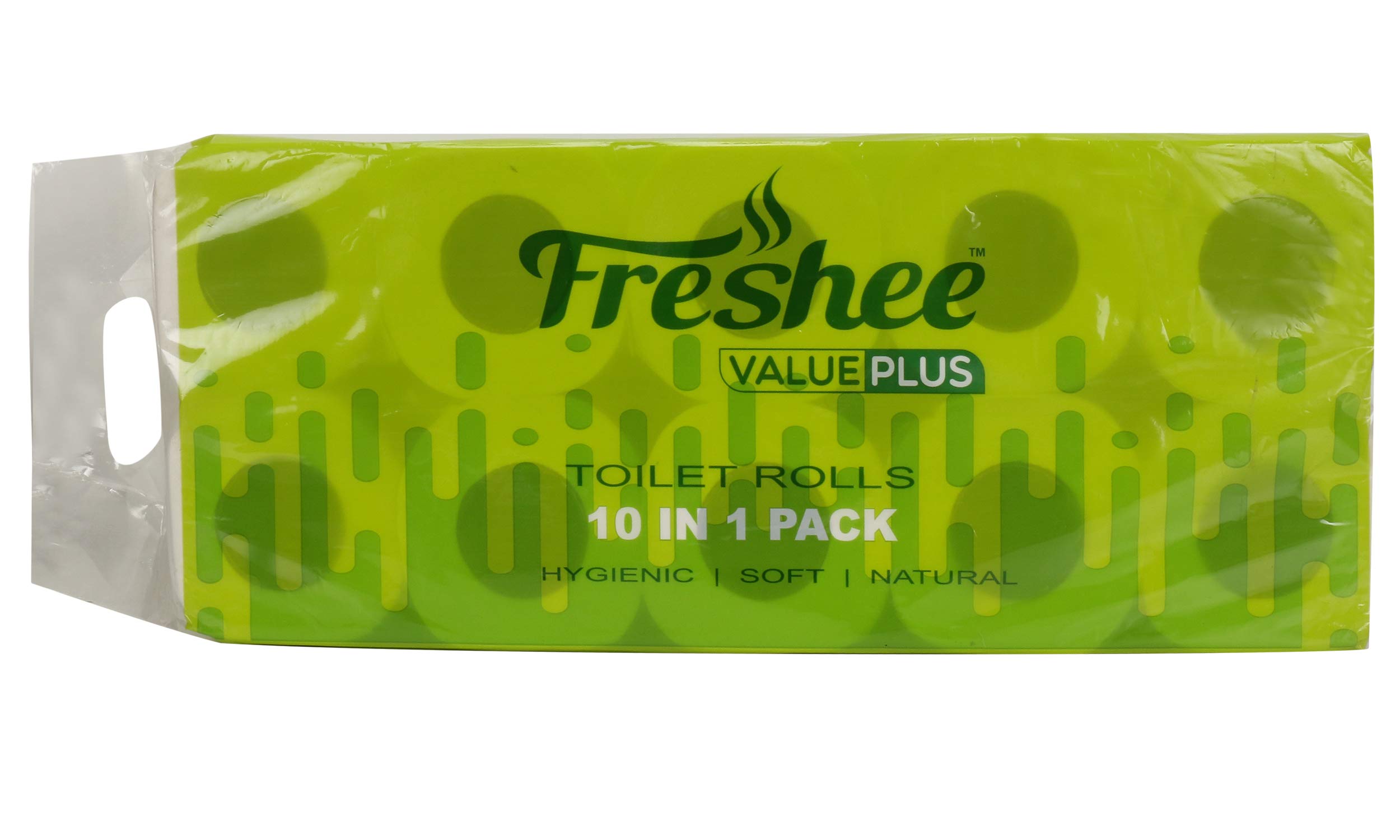 Freshee 10 In 1 Tissue Roll 2 Ply Tissue Paper, Hygience And Fresh Tissue Made With 100% Virgin Fibre, Value Plus Range Of Disposable Tissue