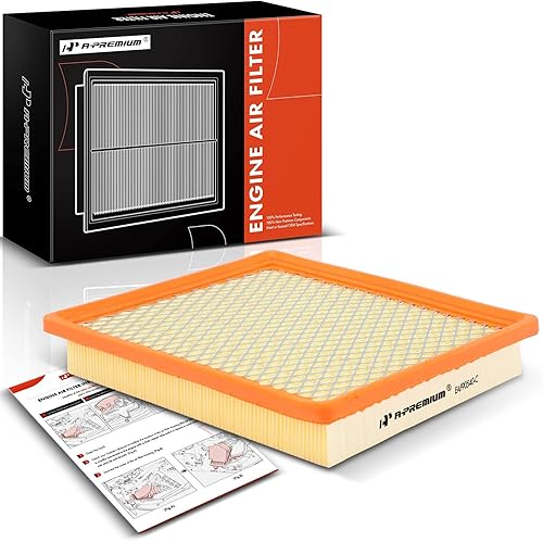 A-Premium Filtro de aire de motor compatible con Chrysler Town & Country 2001-2010, Voyager 2001-2003, Sebring 2007-2010 y Dodge Grand Caravan