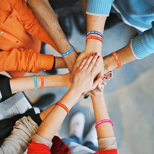 Miniatura 5 de Skylety 60/120 pulseras cristianas con versículos bíblicos a granel, cesta de huevos de Pascua, regalo religioso, Jesús te ama, pulsera de goma