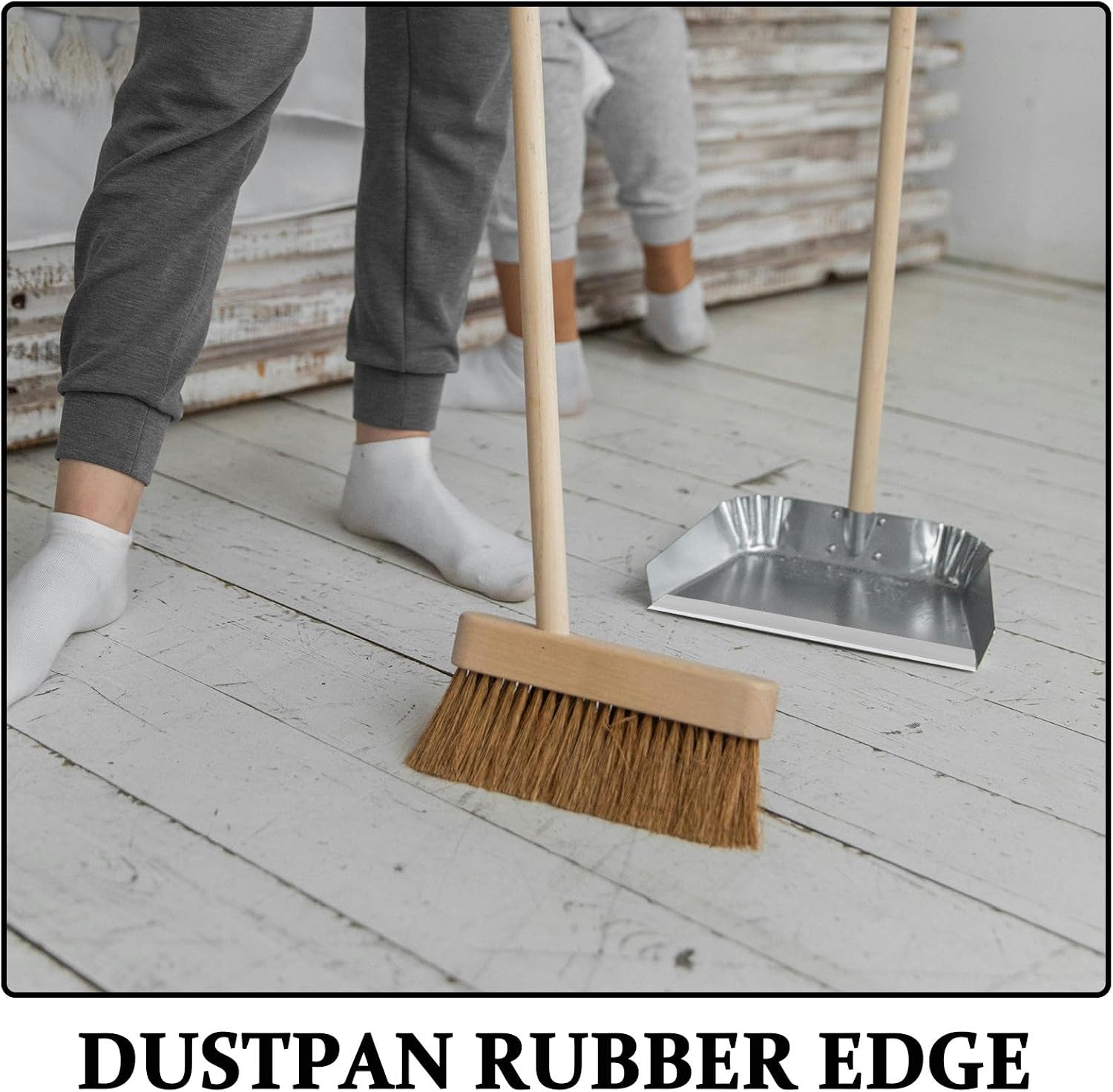 2pcs Dustpan Rubber Edge Replacement Strip for Better Debris Pickup