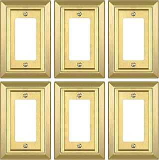 Metal Wall Plate for Electrical Outlets, Applicable to Single Decoretor