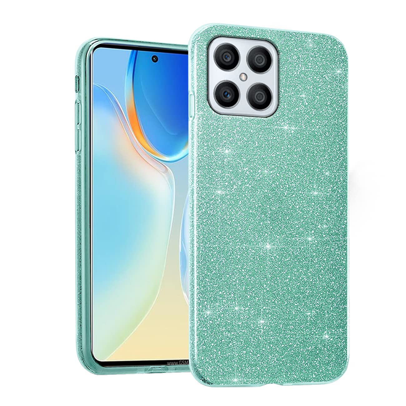Cover per Honor X8 4G + Pellicola Vetro Temperato, Custodia Sottile