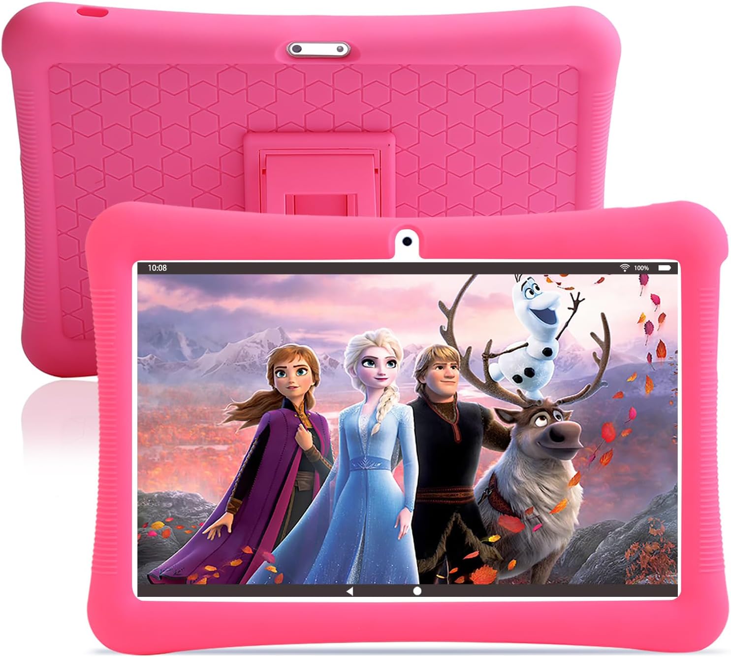 Plimpton PlimPad P2 Tablet Case - Soft Silicone Purple Shockproof Cover With Stand