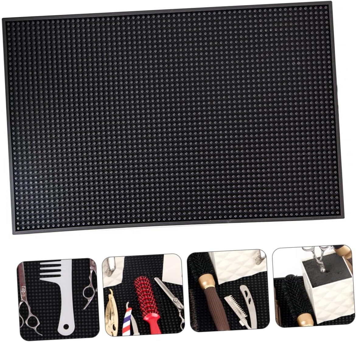 1pc Hairdressing Non- Storage Mat Pu Material Barber Tool Pad for Scissors and Blades - Skid Mat for Hair Cutting Accessories Lightweight and Portable