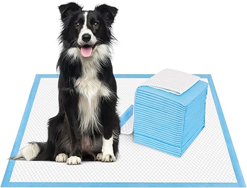 Bolux Almohadillas de entrenamiento para perros y cachorros, almohadillas desechables de 17.8 x 23.5 pulgadas, 50 unidades ultra absorbentes y a