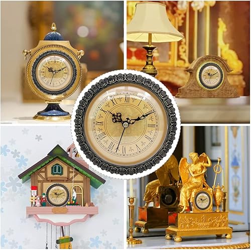 Miniatura 8 de Reloj de cuarzo con movimiento de cuarzo, 5.906 in de diámetro, reloj en miniatura, funciona con pilas, reloj de cuarzo silencioso, movimiento de