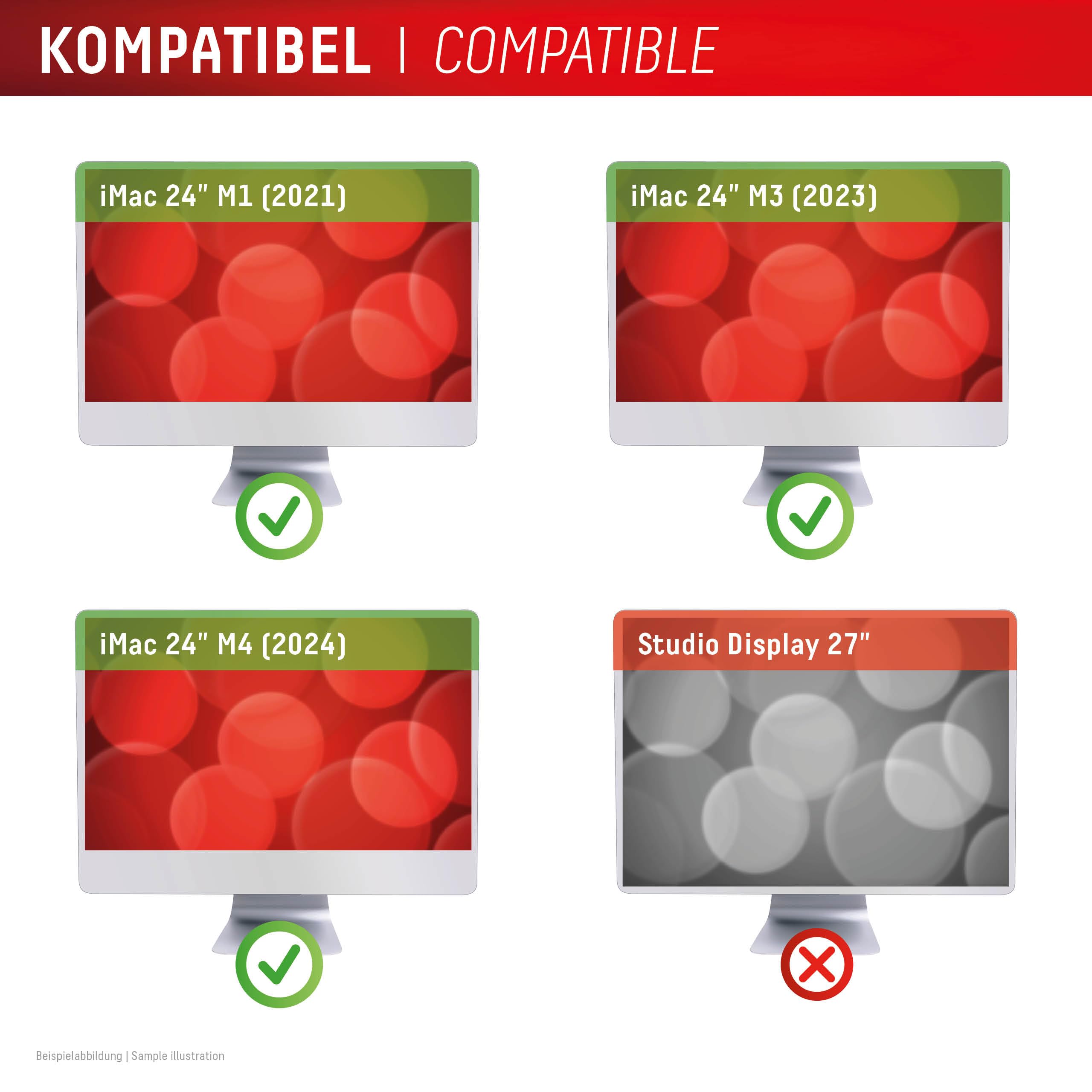 Displex PRIVACY SAFE Magnetischer 2-Wege Blickschutzfilter für Apple iMac 24" M1 (2021)/ M3 (2023)/ M4 (2024)