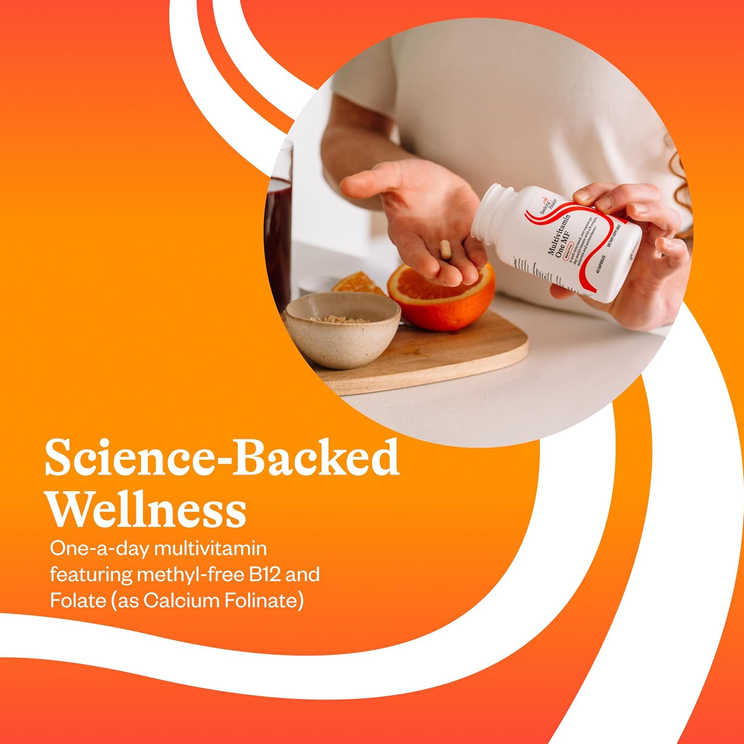 Seeking Health Multivitamin One MF - MTHFR Support Supplement with Calcium Folinate & Vitamin B12 - Easy-to-Digest - Methyl-Free Vegetarian Capsule - 45 Veggie Capsules - Image 4