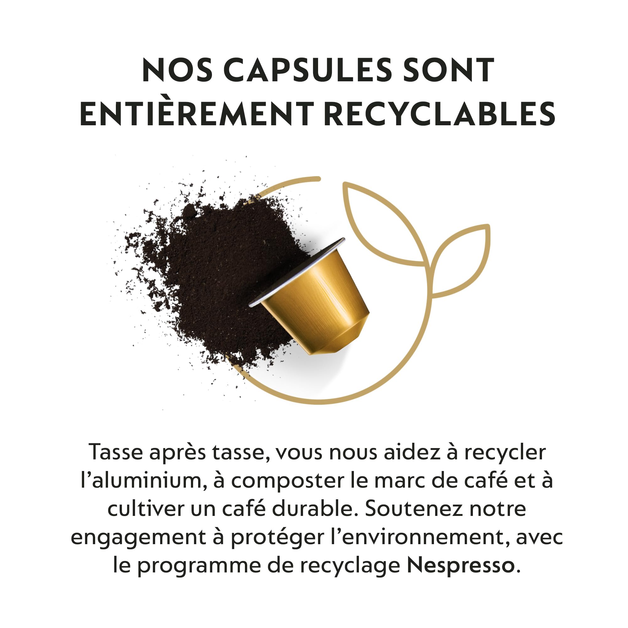 Nespresso Lot de 50 capsules de café Volluto Espresso