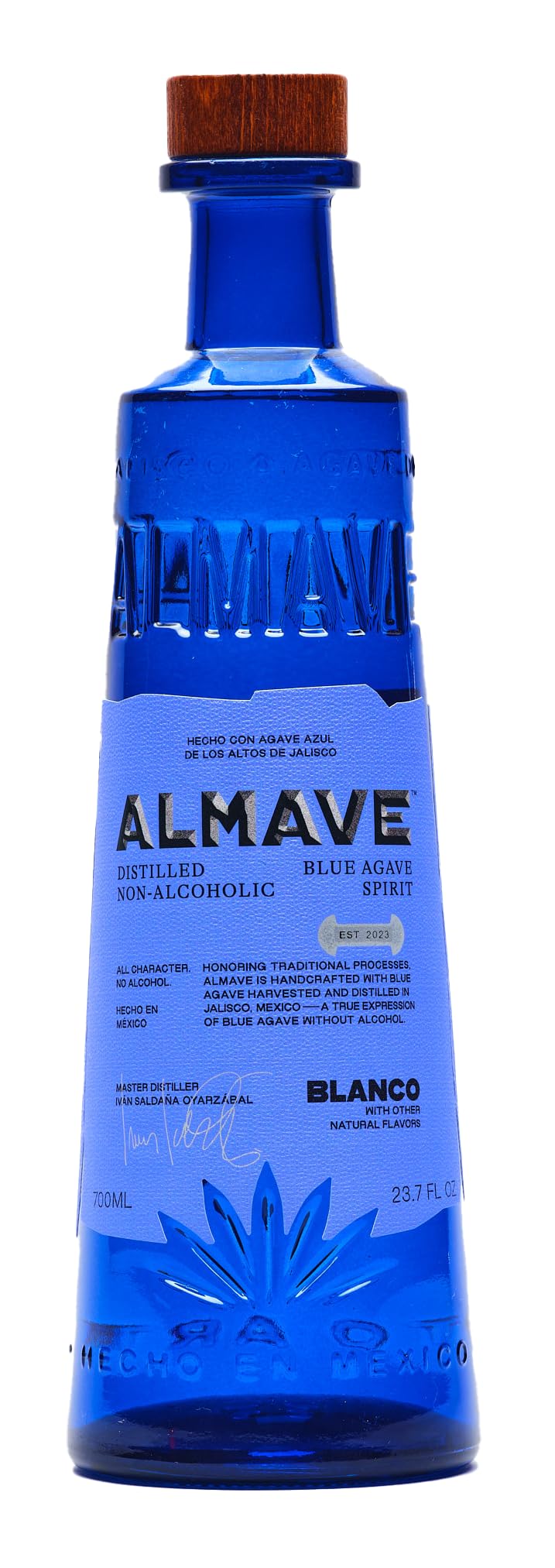 Almave Blanco Distilled Non-Alcoholic Blue Weber Spirit, <0.5% Vol, 70cl