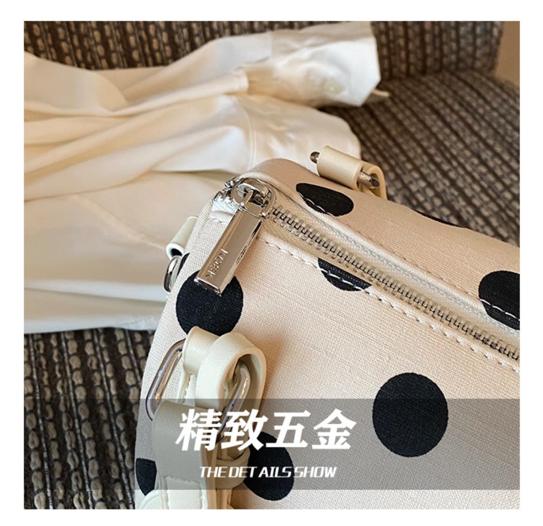 Bolsos y bolsos de hombro para mujer, diseño de lunares, estilo Boston