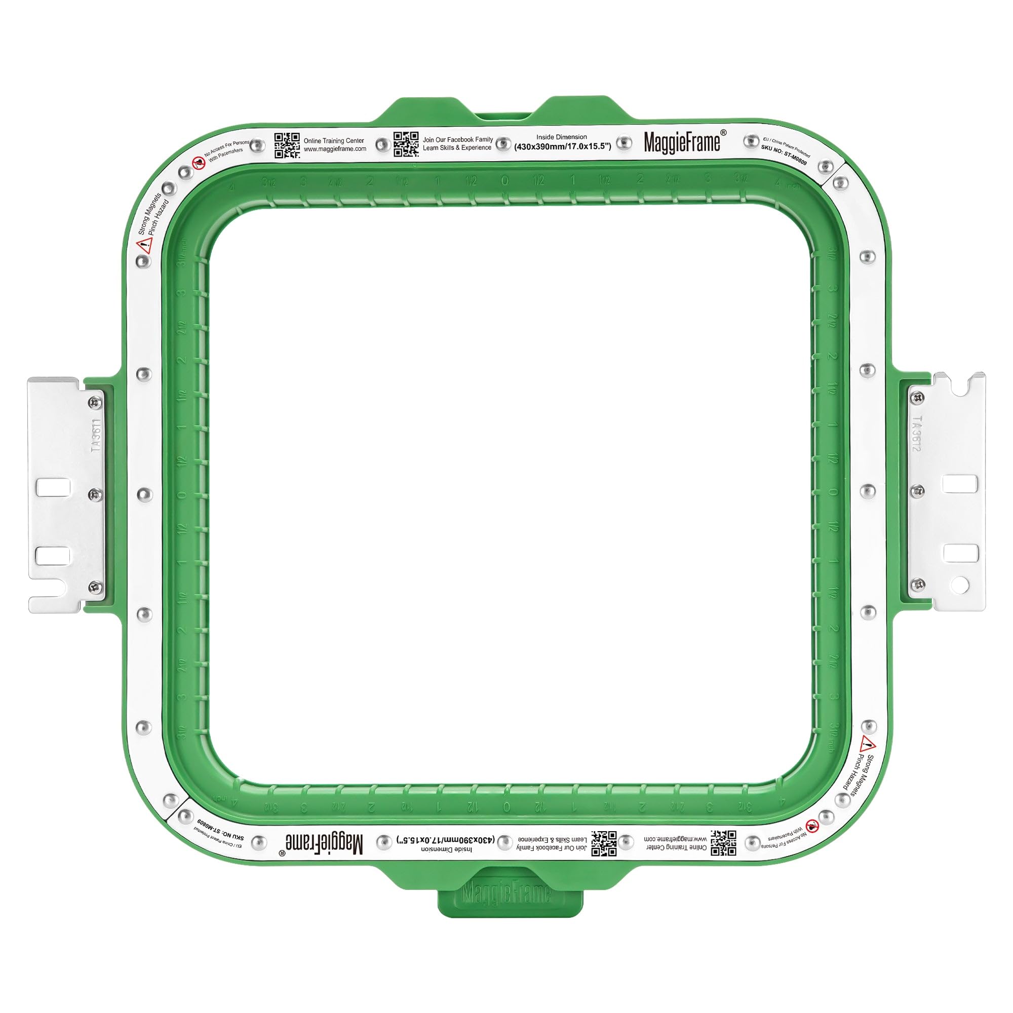 Brewland Bastidor de bordado magnético 215x230mm para Poolin EOV EOM EOX | Compatible con las máquinas Poolin indicadas en el título; 8.5x9inch
