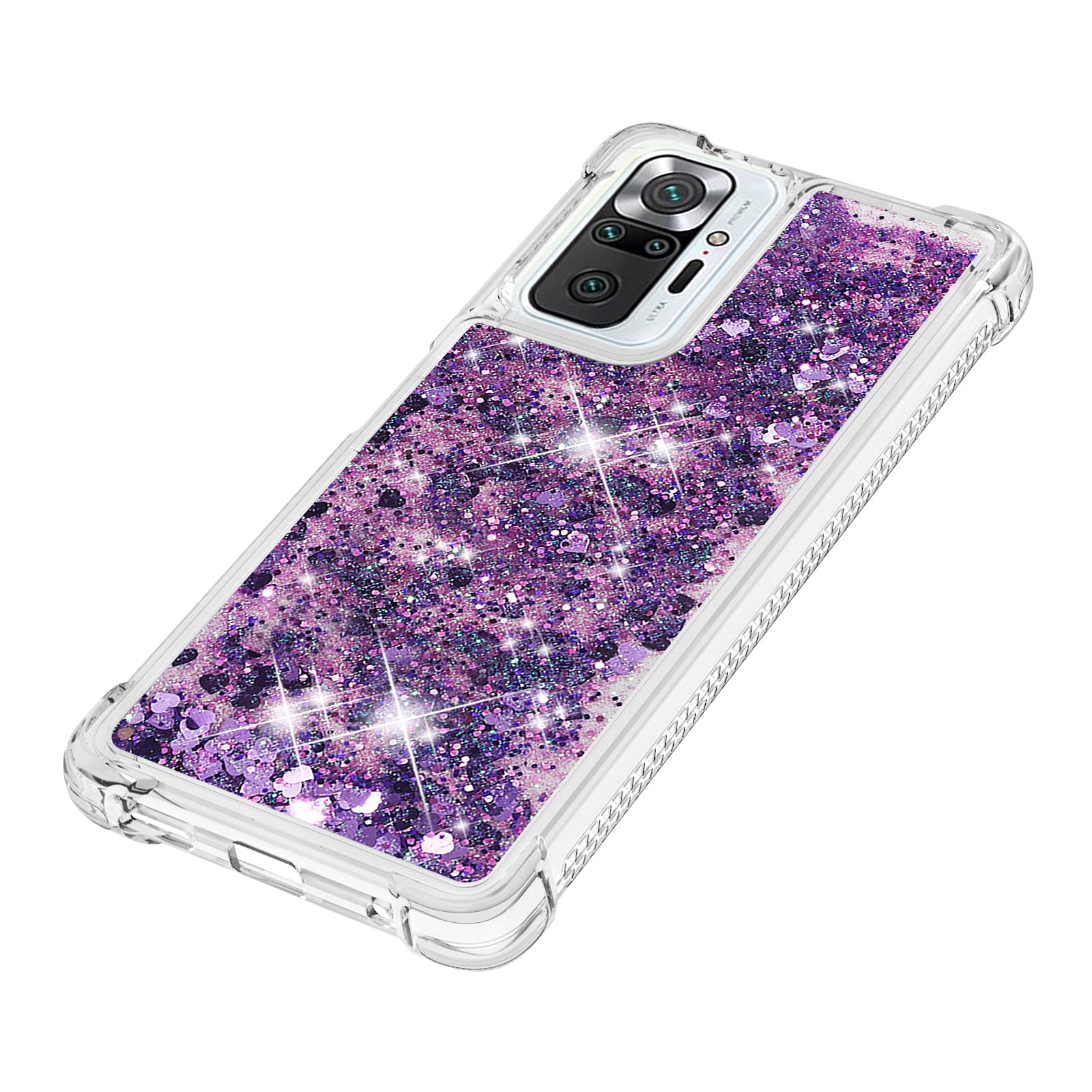 PanXCase Glitter Cover per Xiaomi Redmi 13 4G / Poco M6 4G - Custodia Trasparente Bling Disegni Elegante Brillantini Ultra Sottile Antiurto Ragazza