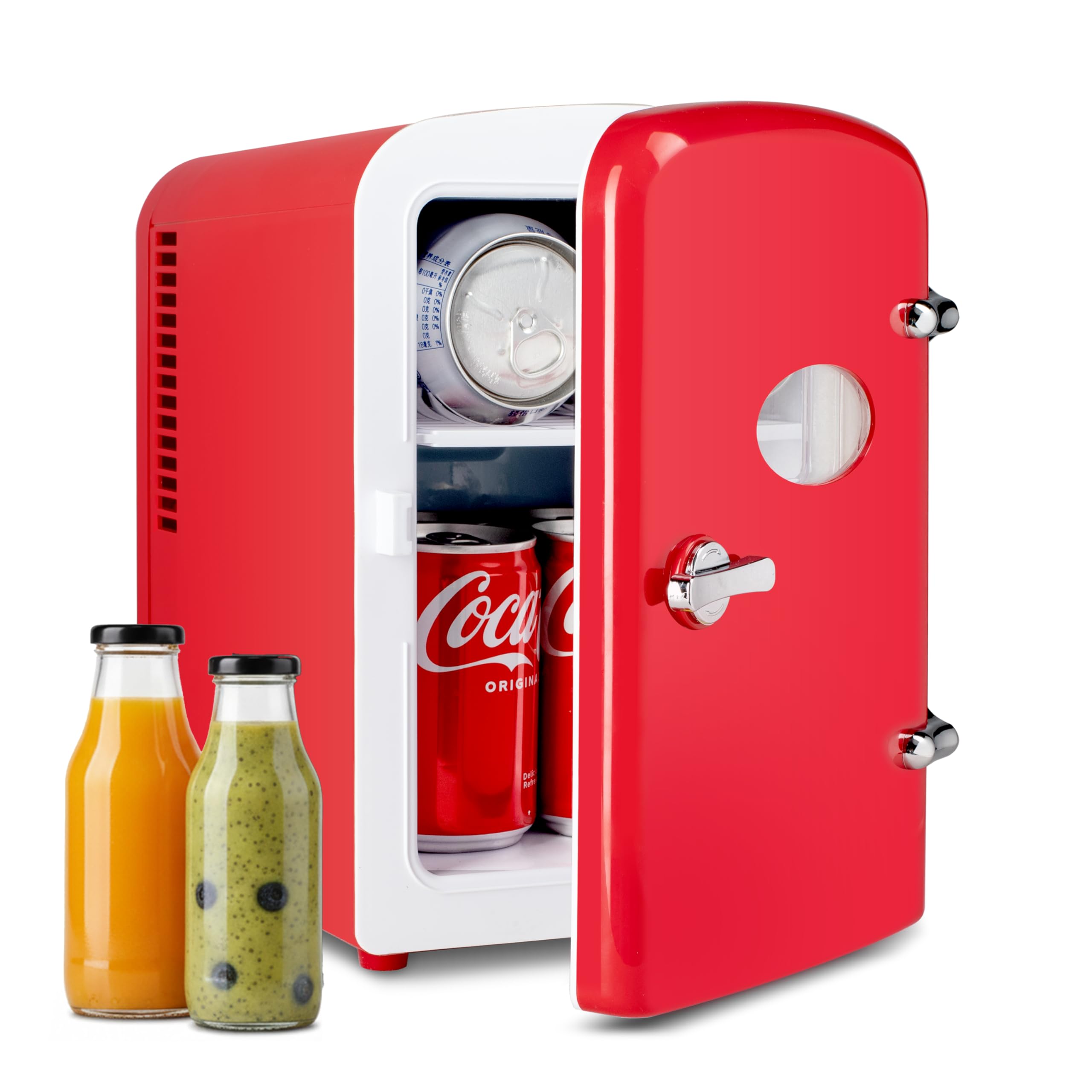 HealSmart HKFRIGMINI4OBWRED-L 0.1 cu ft Beverage Cooler Red