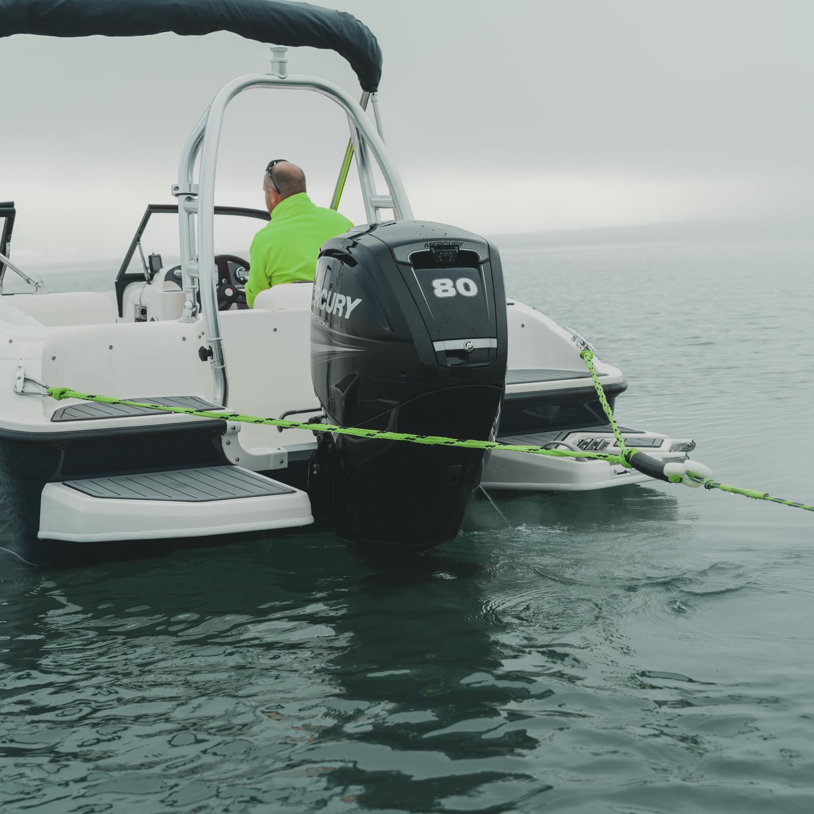 MESLE Schleppdreieck Pro DLX 4 Personen Länge 366 cm mit Schwimmer Quick-Connect-Haken Rope Keeper