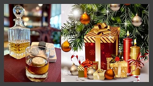 Miniatura 3 de Sea Stones - Juego de 9 piezas - Piedras enfriadoras de whisky de granito recicladas de tamaño completo - El juego On the Rocks incluye 2 vasos