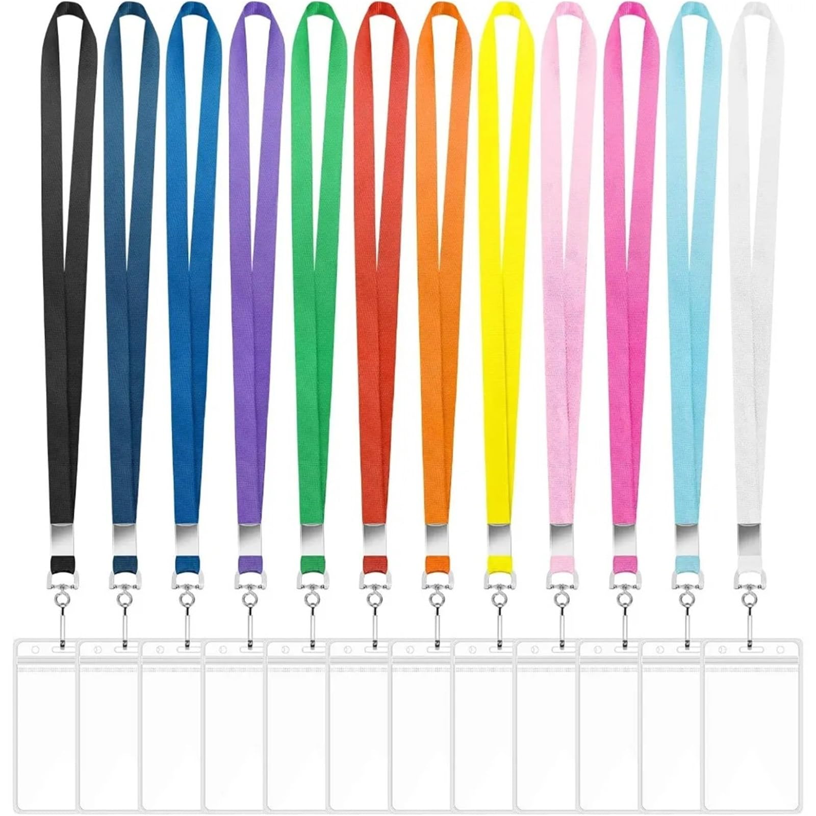 Schlüsselband 96er-Pack Schlüsselbänder for Ausweise, Kreuzfahrt-Schlüsselband for Schiffskarten mit wasserdichtem Ausweishalter(96PCS)