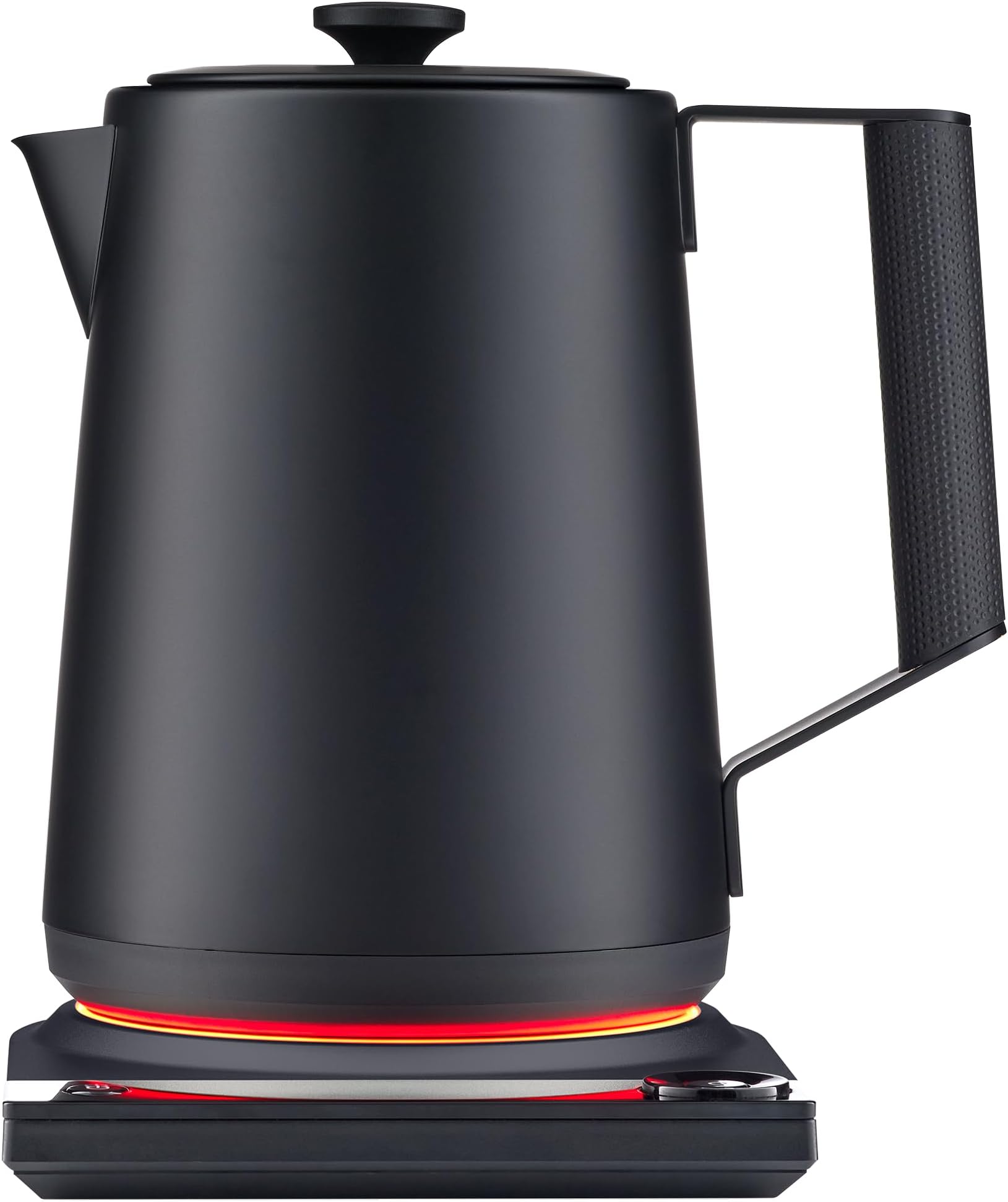 SAKI Luna Pro Variable-Temperature Electric Kettle 1.75 L, 6 Presets & 0-120 min Keep-Warm, Plastic-Free 304 Stainless, Altitude-Calibrated LCD, 1500 W Fast-Boil Auto Shut-Off, Matte Black