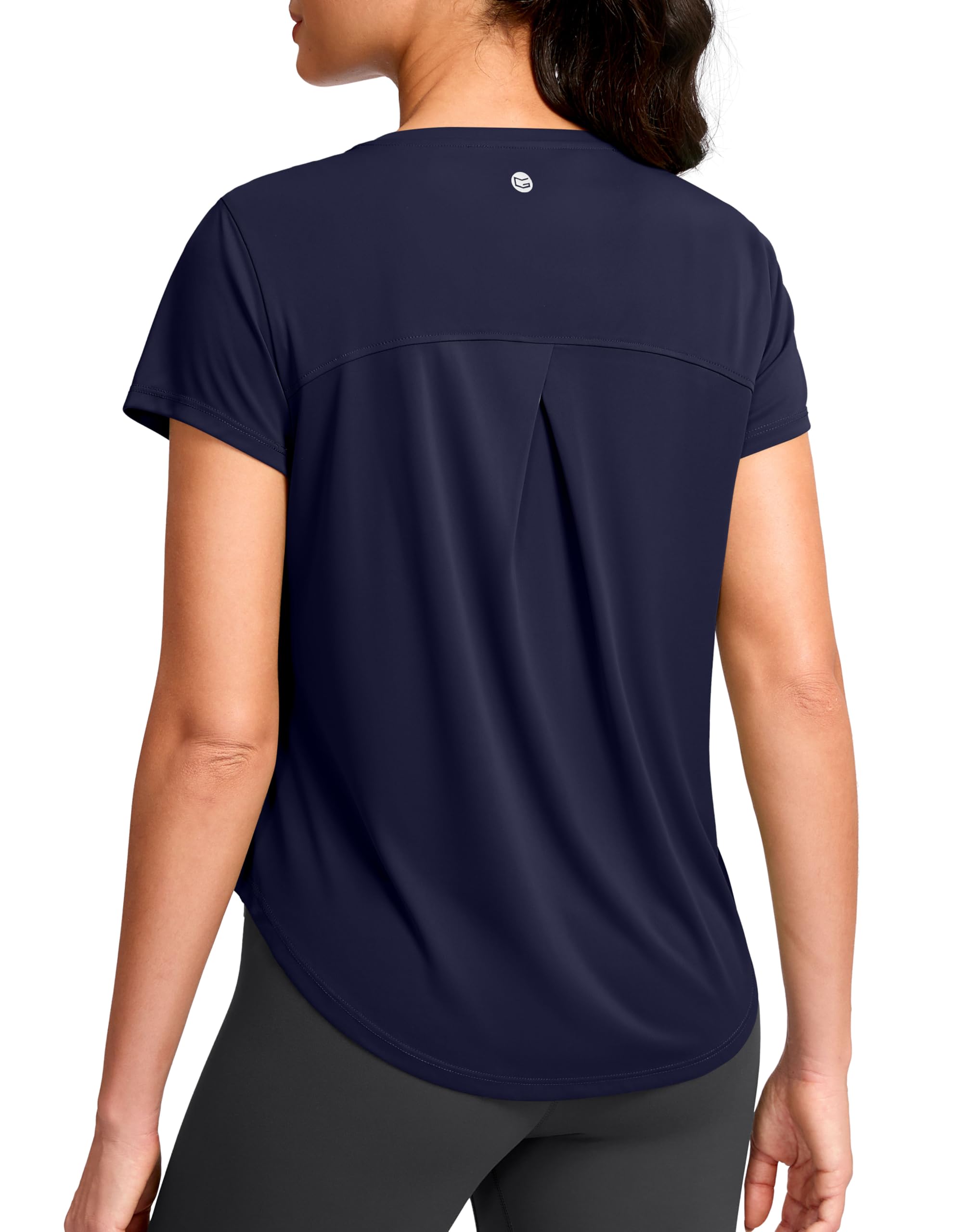G Gradual Womens Workout Tops Short Sleeve Lightweight Athletic Yoga Running Shirts Loose Fit Quick Dry Gym T-Shirts
