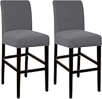 Vista 36 de Flamingo P Bar Stool Covers with Backs Bar Stool Seat Covers Barstool Covers Slipcovers Counter Height Bar Stool Chair Covers Removable Washable for