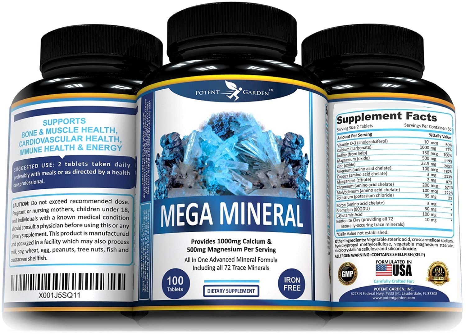 Potent Garden Mega Mineral Supplement Complete Mineral Complex with
