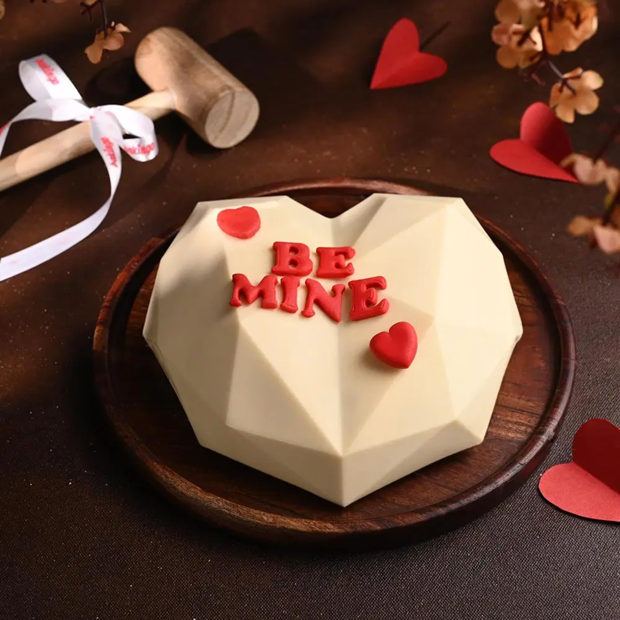 Bakingo 500g Delicious Silky Smooth Fresh Be Mine Pineapple Pinata Cake For Birthday & Anniversary Cake, Valentine Day Cake For Boyfriend, Girlfriend, Husband & Wife (Same Day Delivery)-image-48