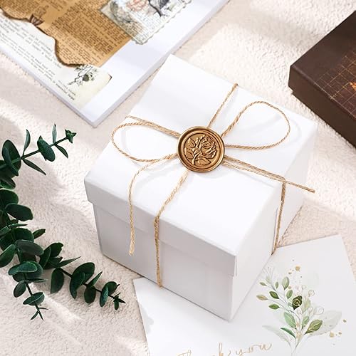 Miniatura 6 de Calcomanías de sello de cera, calcomanías de sello de sobre, sellos de sobre, adhesivos dorados para el día de San Valentín, cumpleaños, despedida