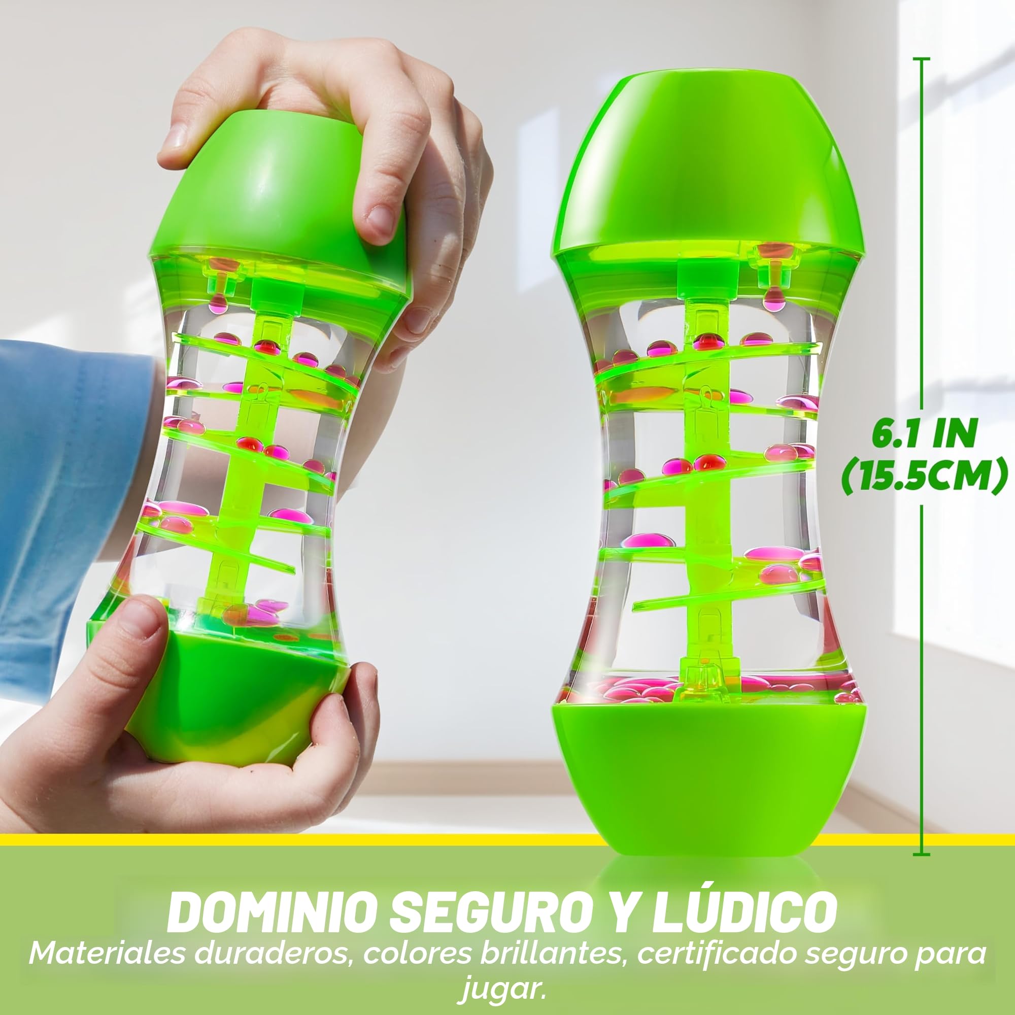 JOYIN 4 Tubos antiestrés, Juguetes sensoriales de descompresión Intelectual, Gotas Coloridas y Forma cómoda, recursos de Aprendizaje Emocional para niños para concentrarse y calmar 3+