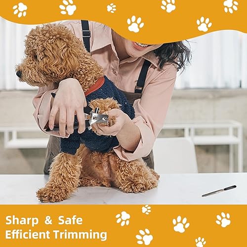 Miniatura 6 de KUEIOX Cepillo para perros para desprendimiento, 9 piezas en uno, kit de cepillos para el pelo de mascotas con cortaúñas y lima - Peine de cepillo