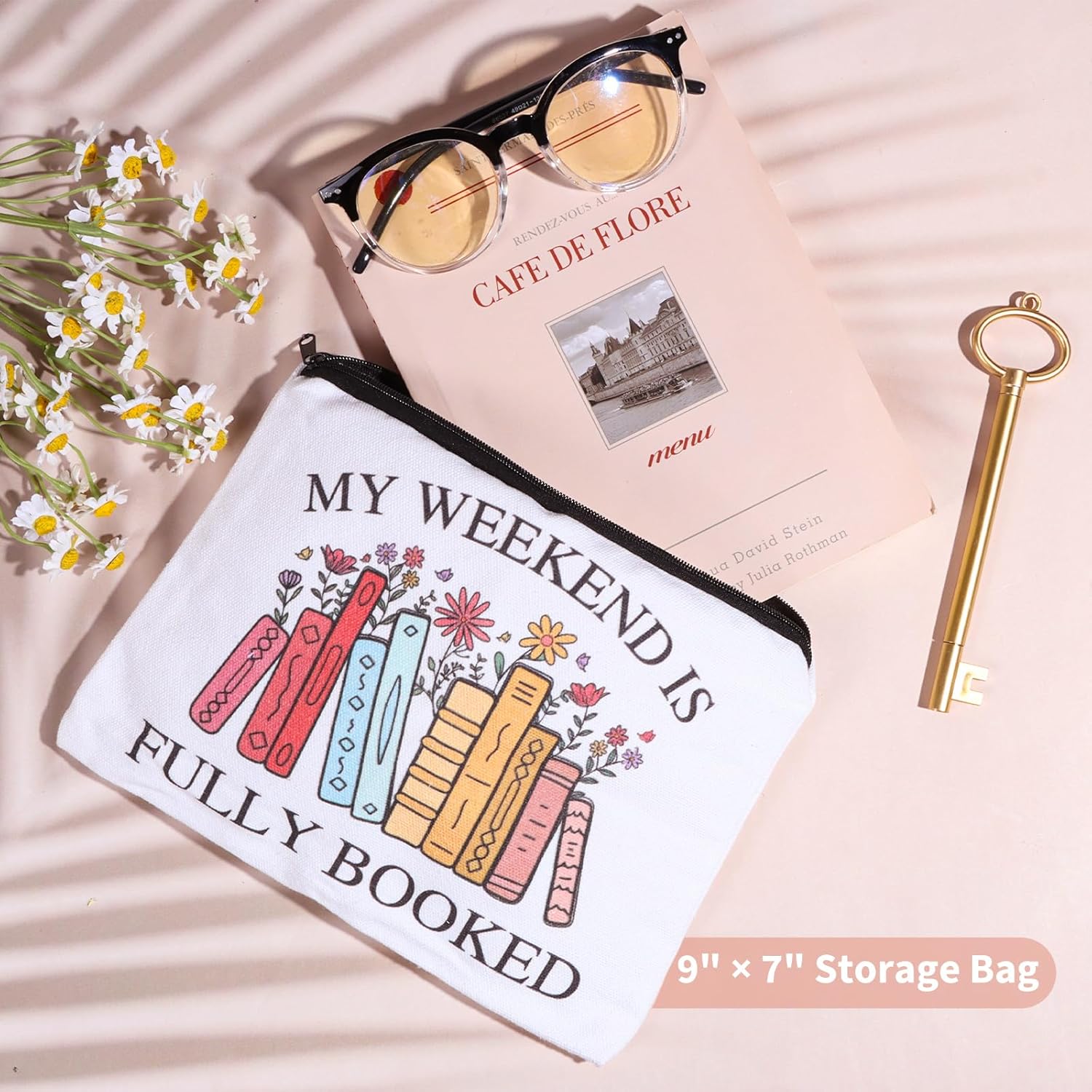 Book Lovers Gifts for Women, Book Gifts for Books Lovers, Reading Accessories for Woman, Bookish Gift for Woman, Gift for Readers Bookclub, Present for a Books Lover, Reading Present, Pink - Image 3