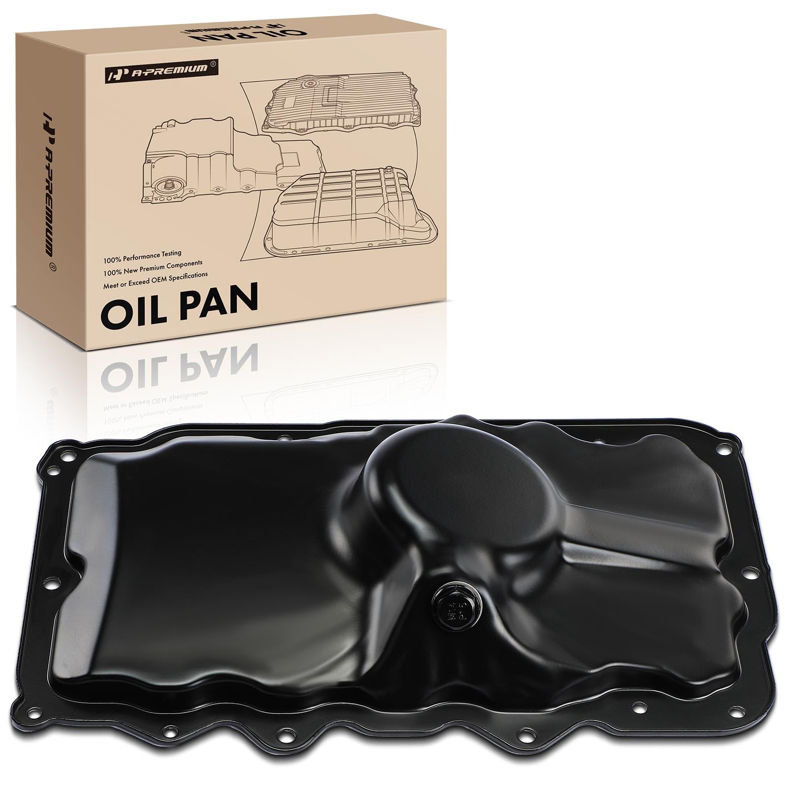 A-Premium Lower Engine Oil Pan Replacement for Ford Explorer 1997-2010 Ranger 2001-2011 Mustang Explorer Sport Trac Mercury Mountaineer V6 4.0L