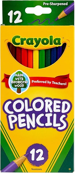 Crayola 68-4012 Colored Pencils, 12-Count, Assorted Colors (Pack of 6)