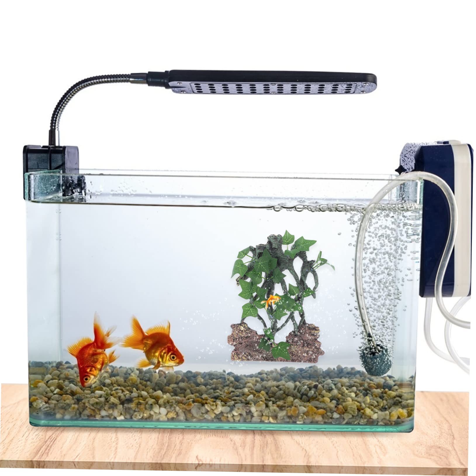 Sosoport Resina di simulazione Decorazione per vasca Decorazioni per terrari pompa ad aria dell'acquario albero finto contenitori accessori drago barbuto accessori per rettili per l'habitat