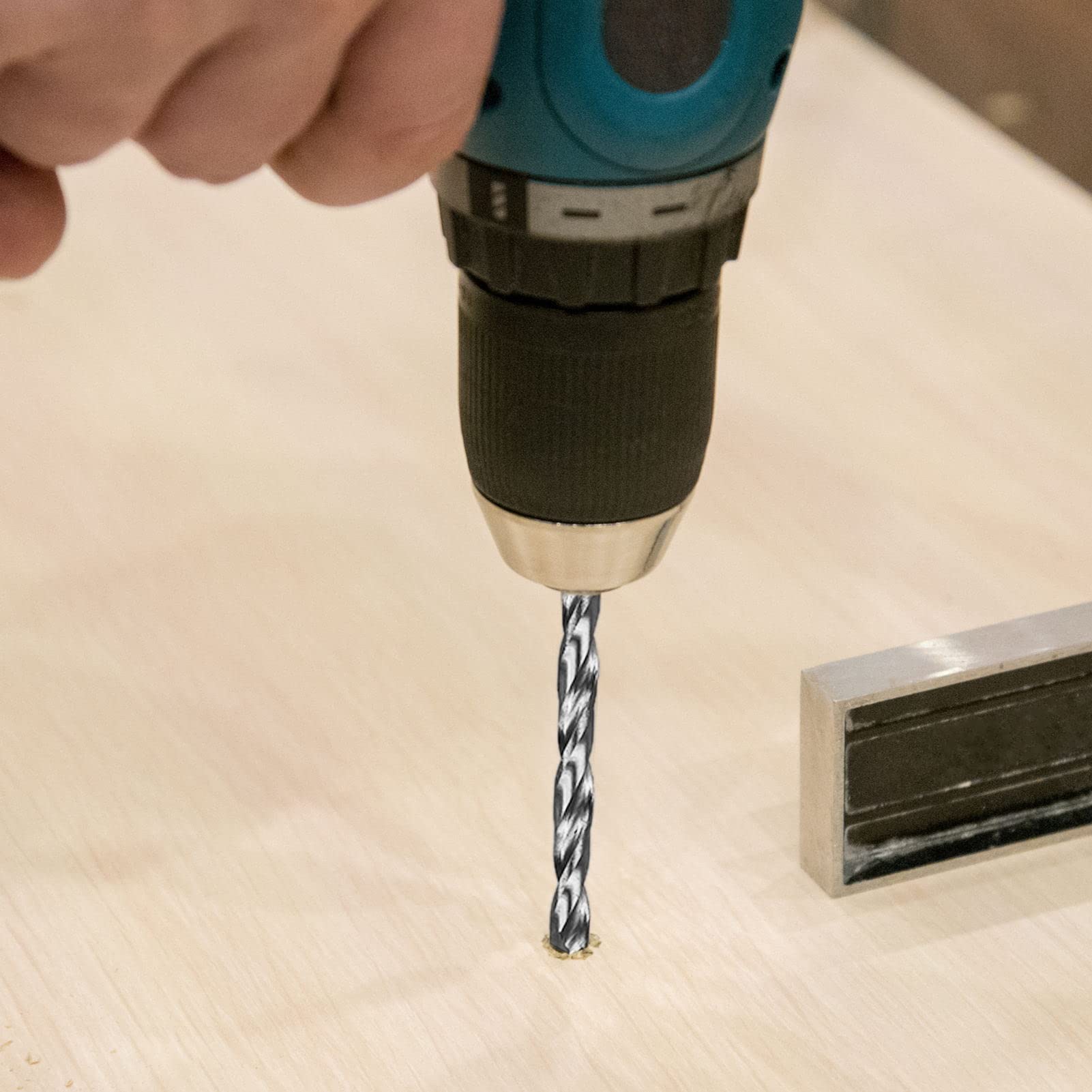 Set di 10 punte elicoidali in acciaio rapido M35 con 5% di cobalto, diametro 3 mm, per legno, metallo, acciaio e acciaio inossidabile