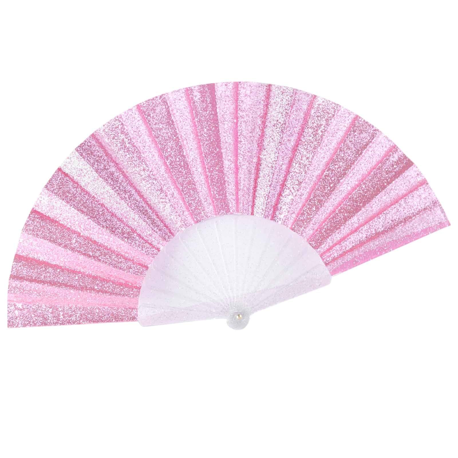 Foldable Fans Handheld Folding HandFan For Women Plastic Hand Fans For Wedding Party Favor Performance Dance Home Decorations