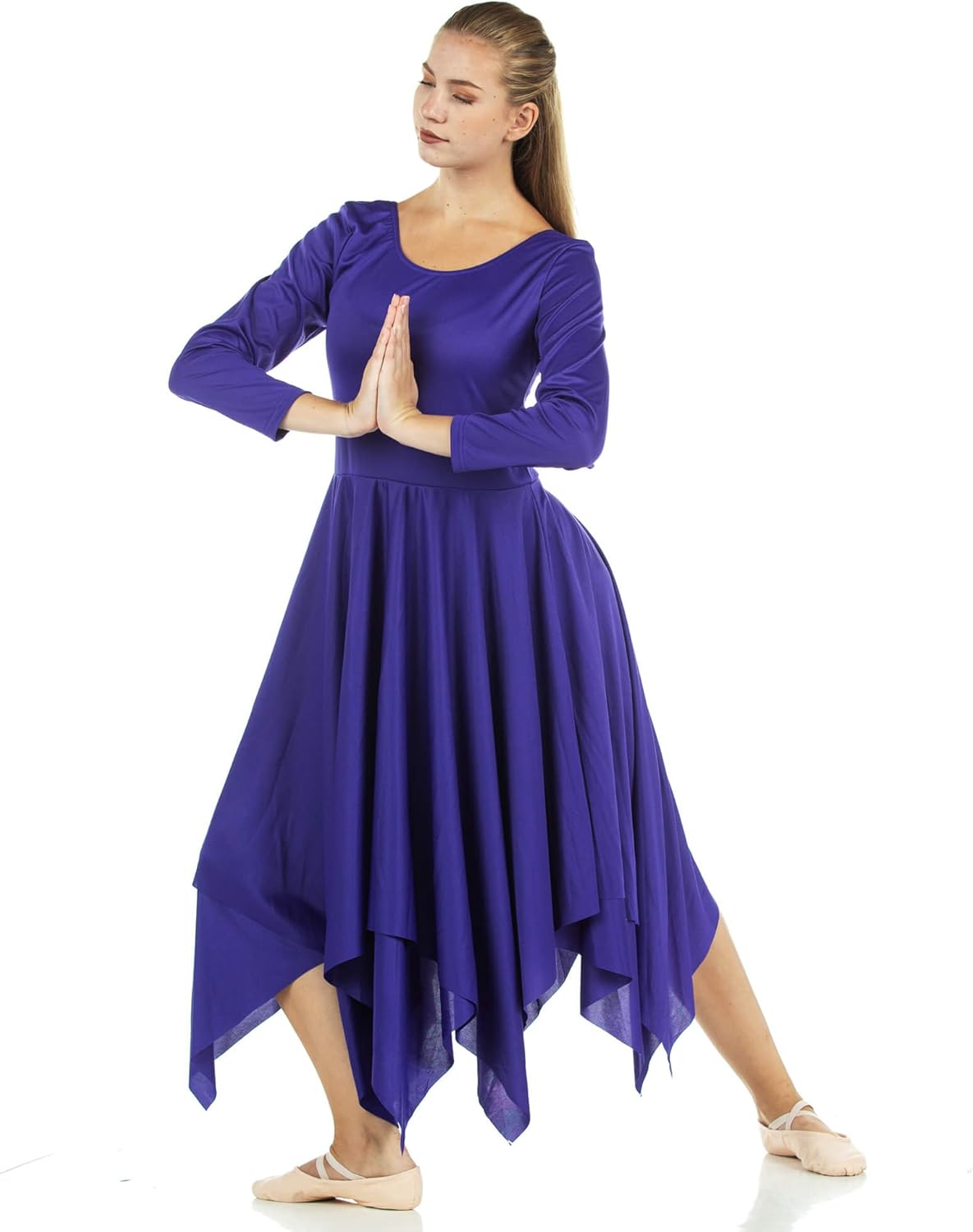 Danzcue Womens Celebration of Spirit Long Sleeve Dance Dress