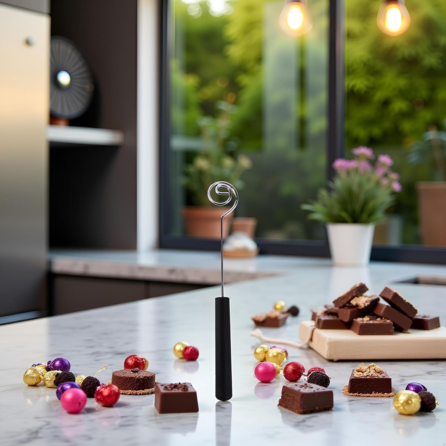 Stainless Steel Chocolate Dipping Fork, Candy and Fondue Baking Tools, Kitchen Gadgets for DIY Decorating and Dessert Making - 5