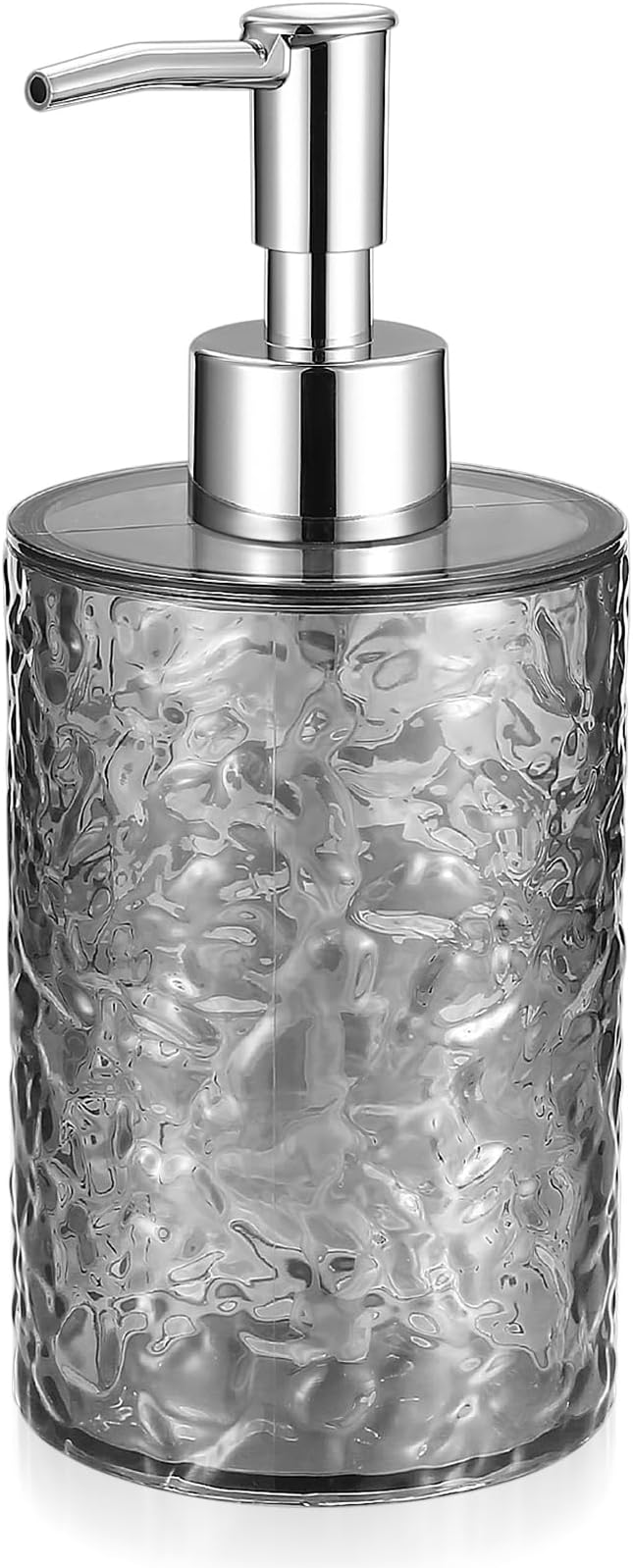 ANTIS'S HOME Keramik Seifenspender 370ml - Marmor Optik Mit Silbernem Pumpkopf