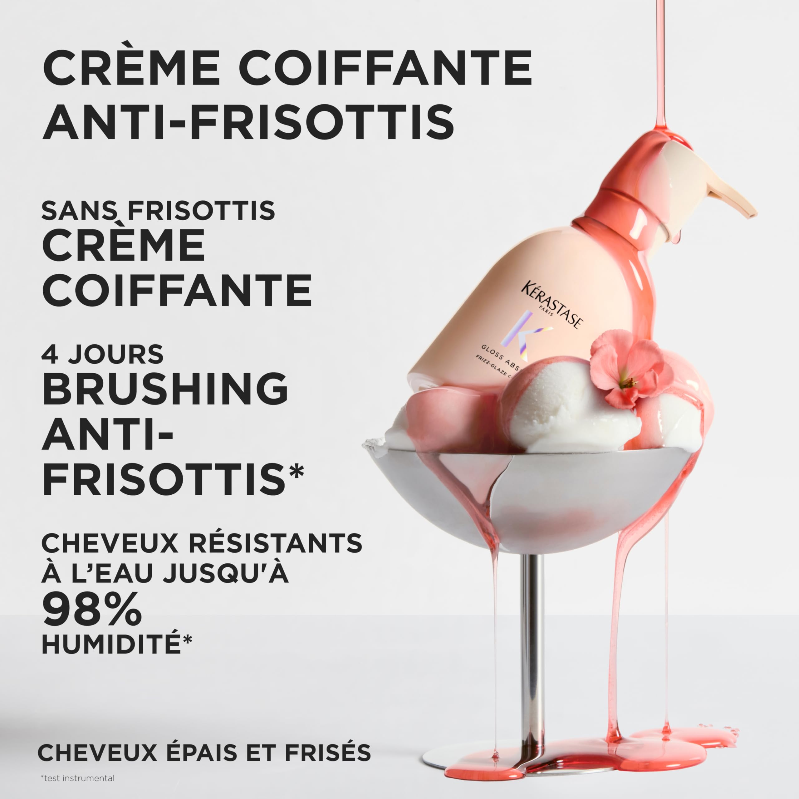 KERASTASE Gloss Absolu - Crème de Coiffage Frizz-Glaze - Soin Sans Rinçage Anti-Frisottis