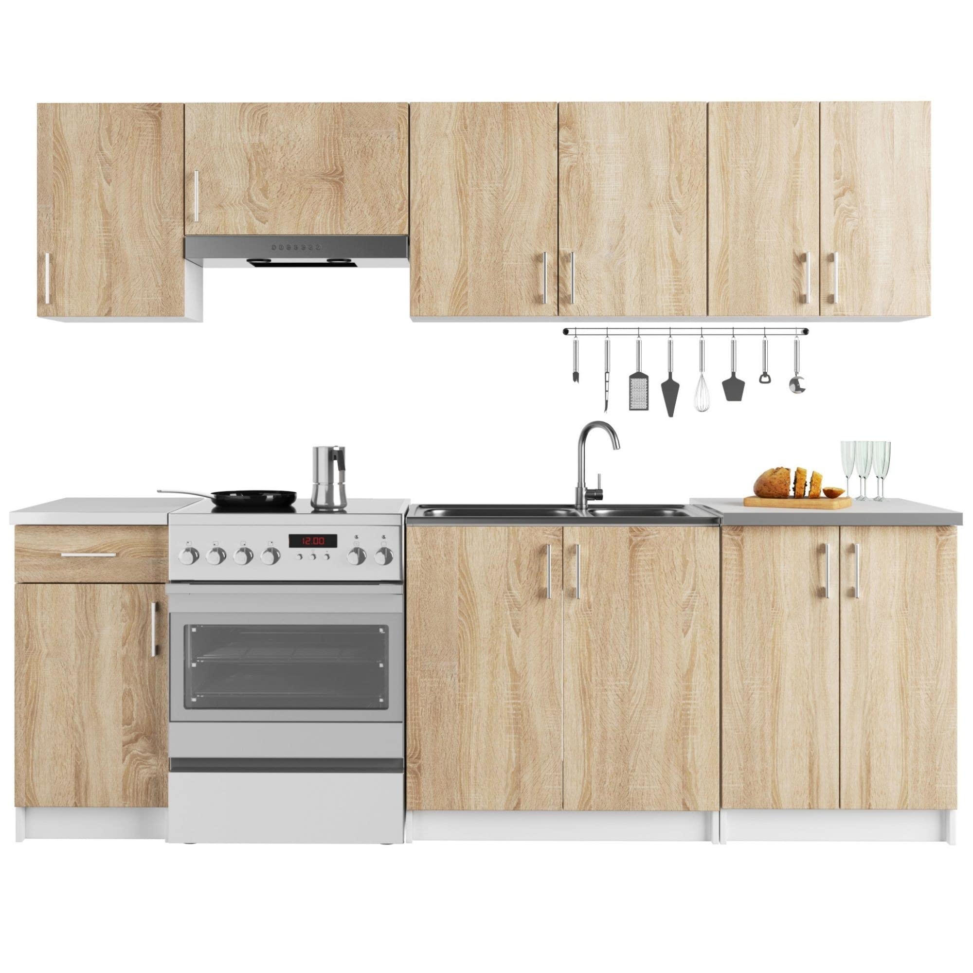 Piano Di Lavoro Cucina Akord Lima - Bianco, 54x80x3,2 Cm - Foto 8