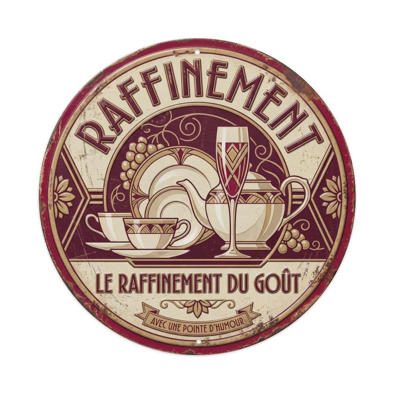 Refinement Humorous Lounge Refinement Metal Tin Sign