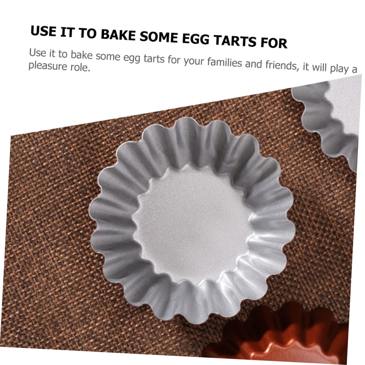 IMIKEYA 4 Juegos Molde Redondo Para Tarta De Huevo Baking Accessory Moldes Para Mini Tartas Molde Muffins Utensilios De Cocina Moldes De Gelatina Pequeños De Budín 6 Piezas * 4